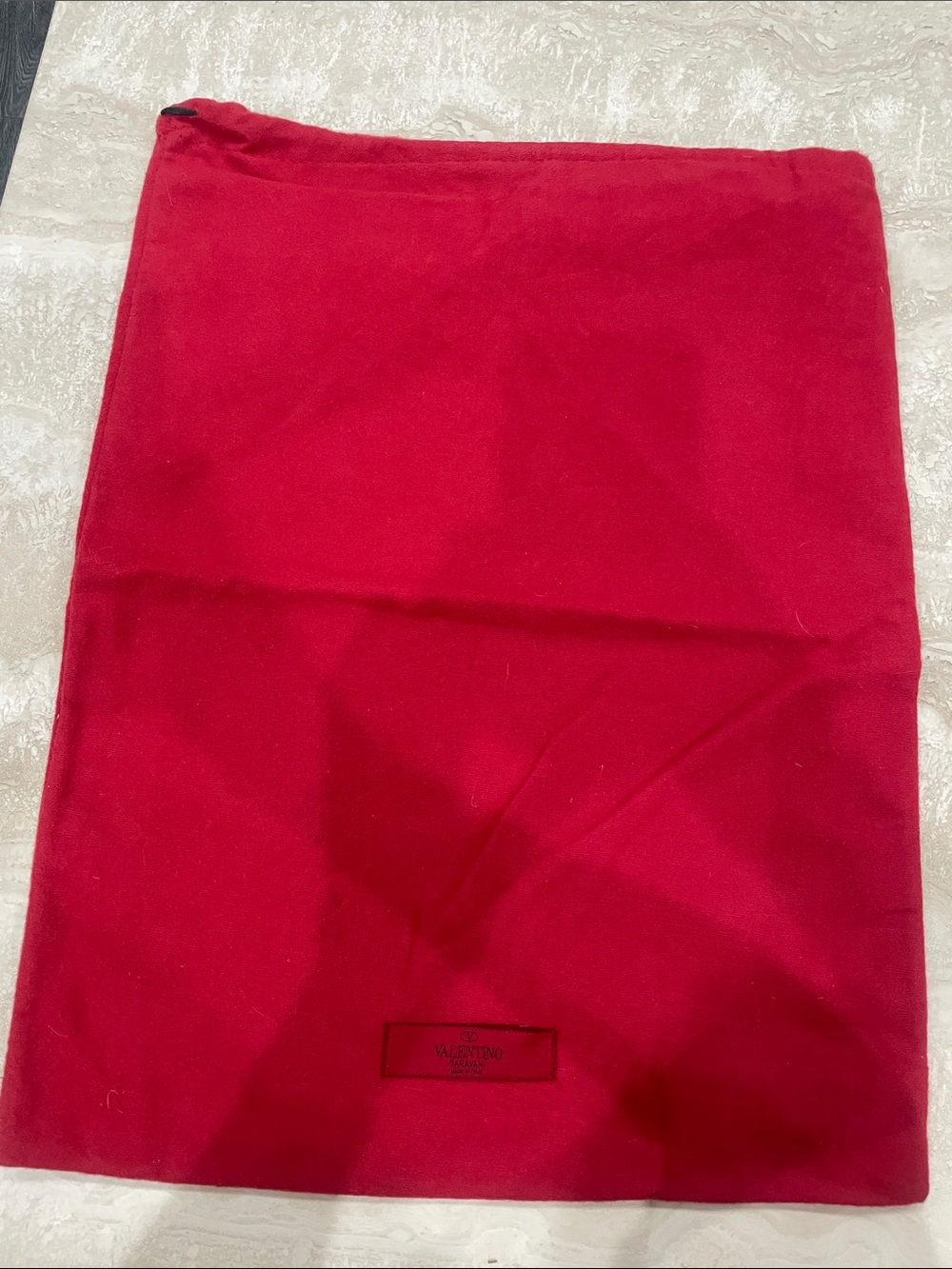 Valentino- Red Drawstring Dust Bag